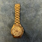 *Vintage / BOX* SEIKO Chronograph 6T63-00G0 Gold  Date 44mm Quartz Men Watch