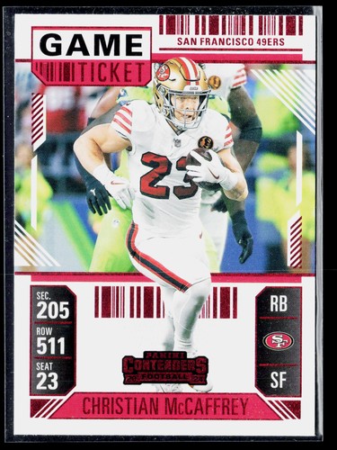 Christian McCaffrey #86 2024 Panini Contenders card