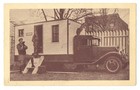 Homemade MOBIL HOME Trailer On 1932 CHEVROLET Flatbed Truck 1930s Postcard — photo 1