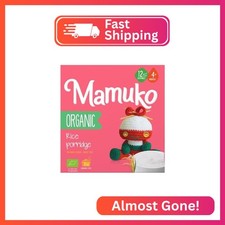 MAMUKO Organic Rice Porridge with No Added Sugar, Milk  Preservatives