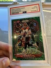 Joe Burrow 2020 Panini Prizm Football #307 RC Green Scope /75 PSA 10