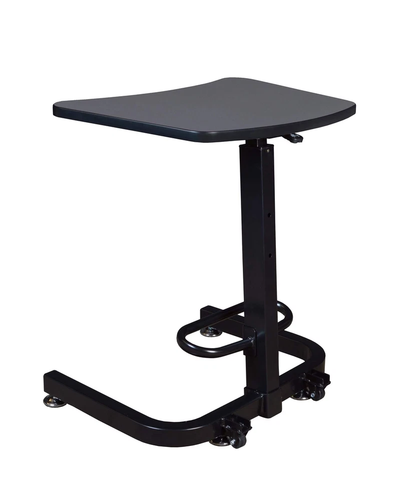 Escritorio de oficina Brody para sentarse/pararse, gris Foto 3 de 4