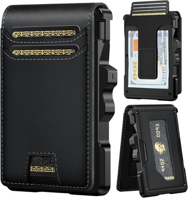 Genuine Leather Wallet for Men: Slim RFID Minimalist Wallets with Money Clip - S