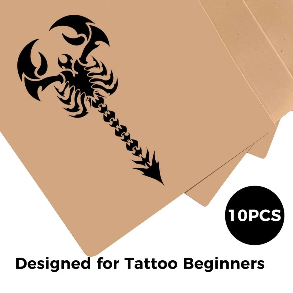 30 Pack Fake Skin for Tattoo Practice, 8"x6" ReelSkin Sheets, Realistic Reusable image 5