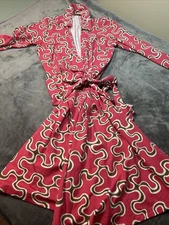 J.McLaughlin Dress Faux Wrap Wrinkle Resistant Sz M Stretchy Comfortable Pink