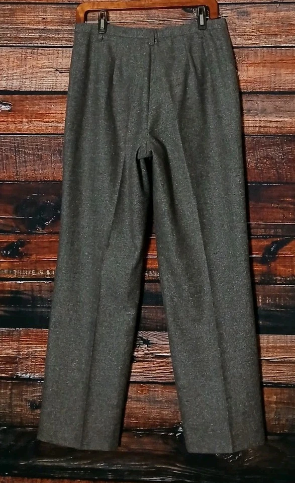 Pantalones Pendleton Vintage 10 Taupe Lana de Cordero Mezcla de Seda Pantalones Forrados de tiro alto  Foto 4 de 4