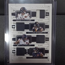 2025 Panini Nat Treasures NFL Gear Quad Williams Burden Sweat Dexter Bears #NQM…