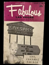 Fabulous Las Vegas Magazine  Andy Williams Ritz Brothers 8/6/1966