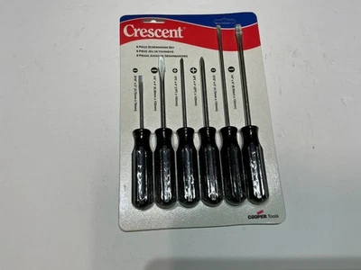 Crescent 6 piece screwdriver set Phillips & Slotted LCC1006MP $17.99 free ship