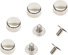 20 Pieces 10Mm Flat Feet Nailhead, Rivets, Purse Handbag Feet Nails Silver