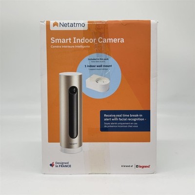 Netatmo Smart Indoor-Überwachungskamera mit Wandhalterung, WLAN, Bewegungserkenn