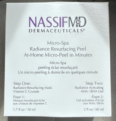 NassifMD Micro-Spa Radiance Resurfacing At Home Micro Peel Kit     NEW IN BOX