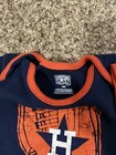 MLB Official Houston Astros Baby Bodysuits 18 Months Set Of 3 — photo 3