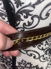 Prada Leather Gold Chain belt 80/32