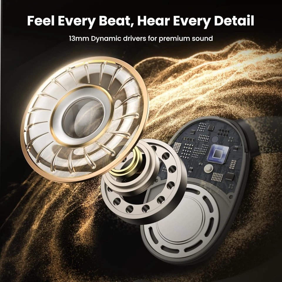 Auriculares Inalámbricos Bluetooth 5.3 TWS Auriculares Auriculares Estéreo Gancho para Oreja Foto 3 de 4