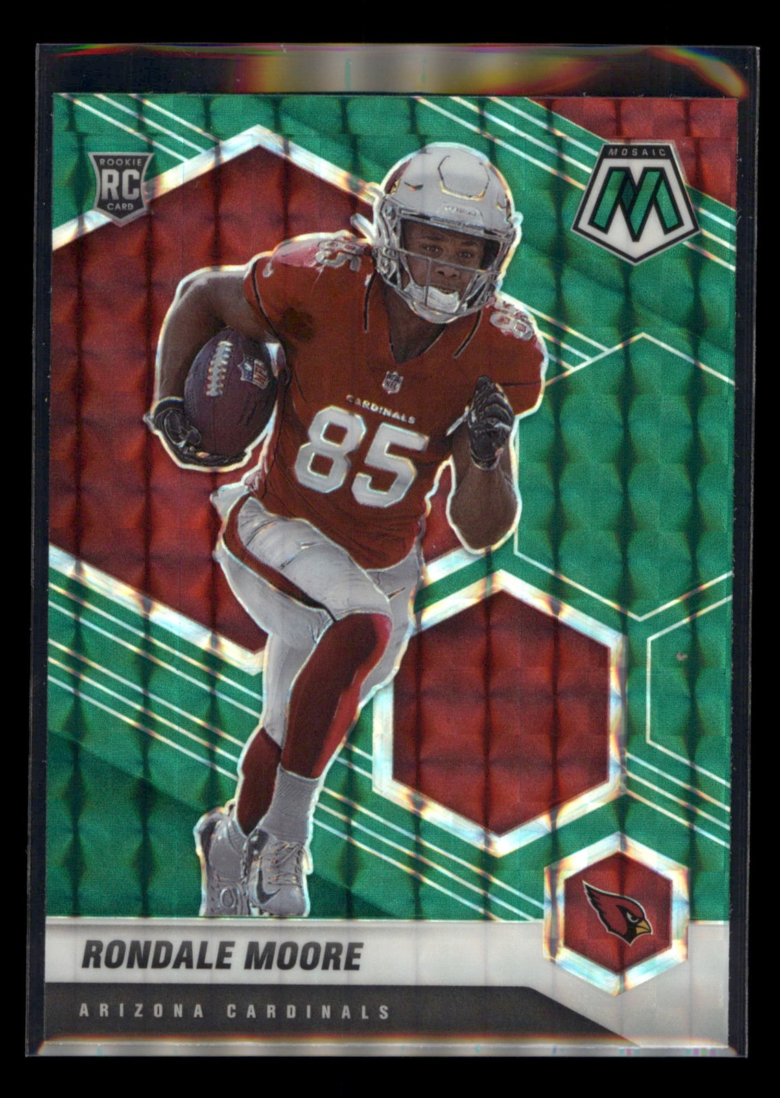 2021 Panini Mosaic #317 Rondale Moore Prizm Green