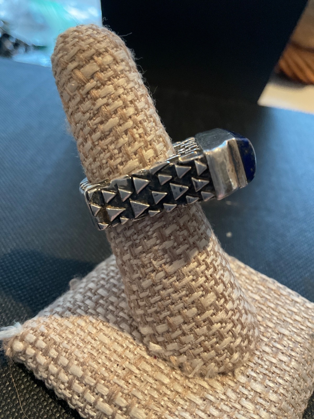 Solid Big Native American 925 Sterling Silver Nat… - image 2