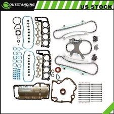 Timing Cover Gasket Head Gasket Set Head Bolts set For 02-03 Dodge Ram 1500 4.7L