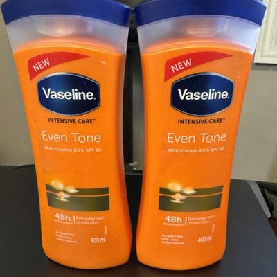 2 Vaseline Even Tone Body Lotion& Vitamin B3 - SPF10 - 2 X 400ml