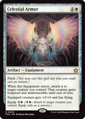 MTG Celestial Armor [Foundations] Near Mint Magic