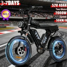 Ridstar YVY Electric Bike 52V 15AH/20AH/40AH Fat Tire Electric Mountainbike 20"