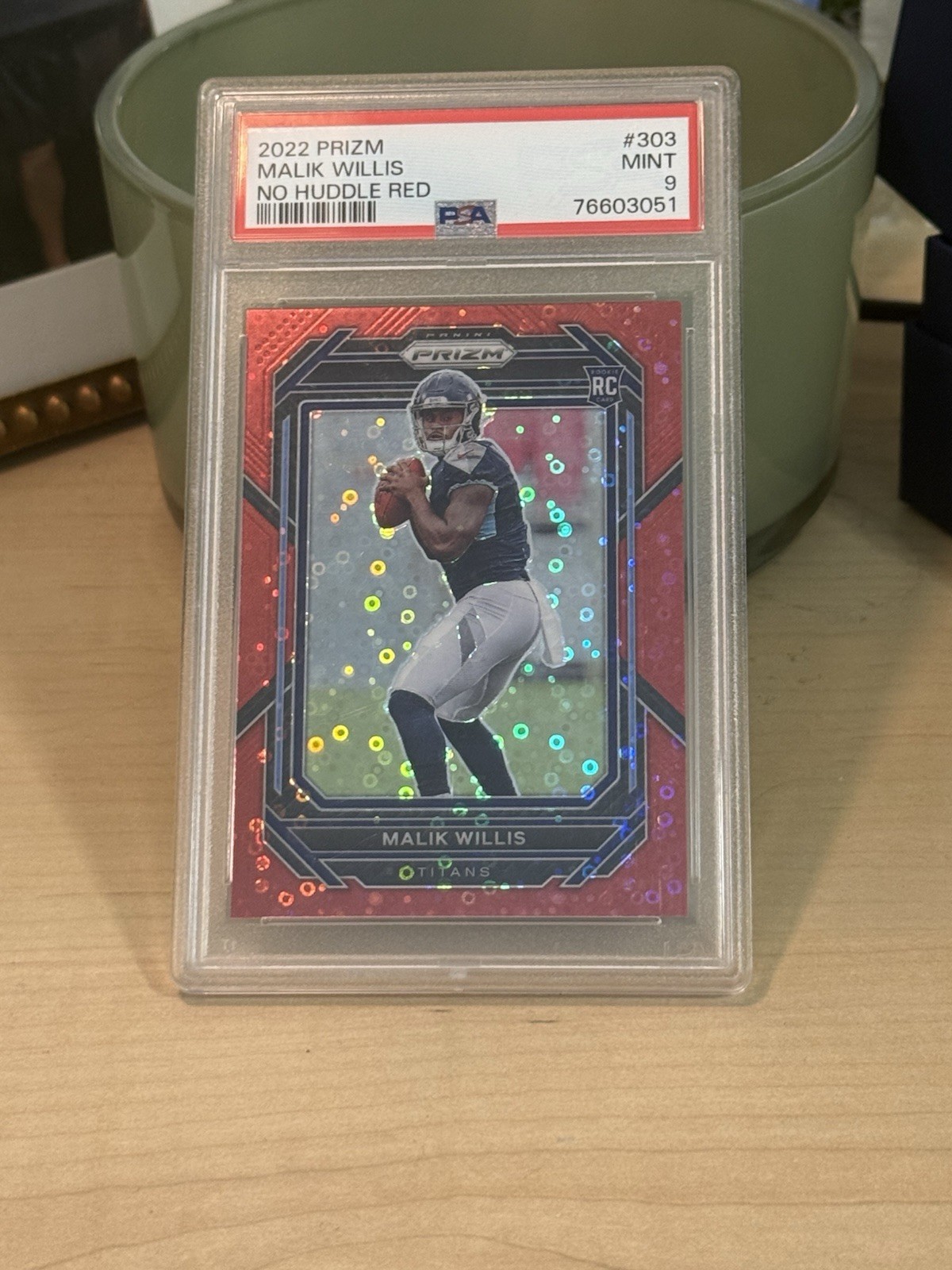 2022 Prizm Malik Willis Prizm red no huddle RC /50 PSA 9