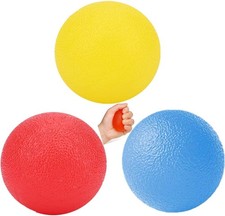 3 PCS Physical Therapy Hand Exercise Balls, Stress Relief Balls for Adults, Sque