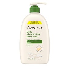 Aveeno Daily Moisturizing Body Wash for Dry  Sensitive Skin Prebiotic 33 fl. oz