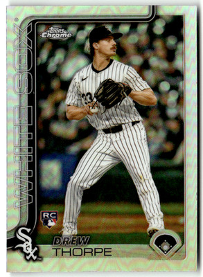 2025 Topps Chrome MLB No. 275 Drew Thorpe Refractor