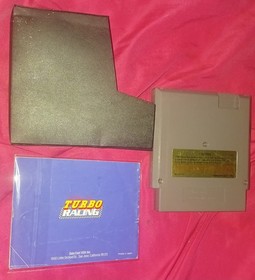 Al Unser Jr's Turbo Racing Nintendo NES Game Manual & Sleeve
