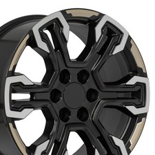 20 Inch Satin Machined Black 14089 Rim 26et Fits Gmc Sierra Yukon Escalade 20 Inch Satin Machined Black 14089 Rim 26et Fits Gmc Sierra Yukon Escalade