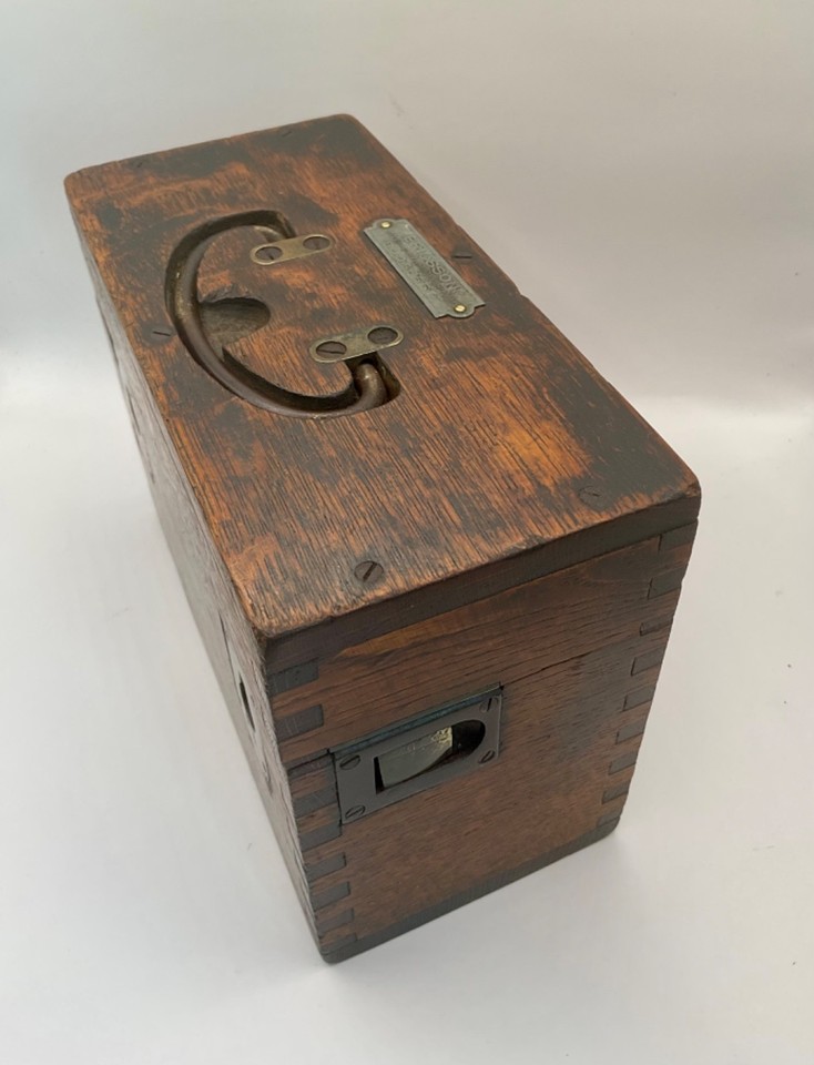 Vintage Ericsson Budapest Telephone Line Technician's Wooden Tool Box c ...