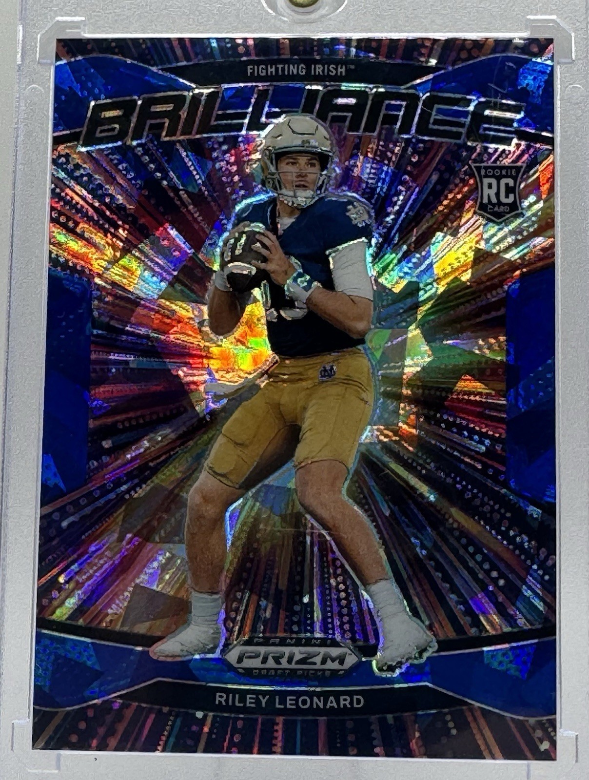 2025 Panini Prizm Draft Picks Brilliance Blue Ice Riley Leonard /149 Colts