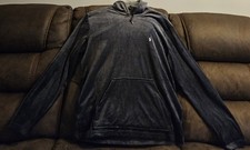 polo ralph lauren plush velour Sleep Hoodie Gray Size Large