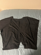 Aerie Black flare cross over leggings  Size L Regular Pre-Owned Fair