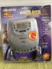 VINTAGE NEW MEMOREX CD PLAYER, MD5280 Am Fm Radio Headphones With Case