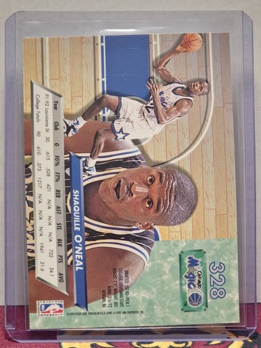 1992-93 Fleer Ultra - Shaquille O'Neal #328 HOF - Picture 2 of 2