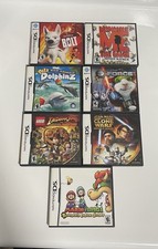 Lot Of 7 Nintendo DS Cases No Games Mario Luigi Star Wars Indiana Jones Petz
