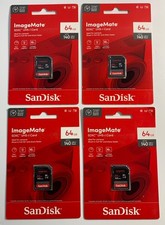 Lot of 4 SanDisk ImageMate 64GB SDXC USH-I Card