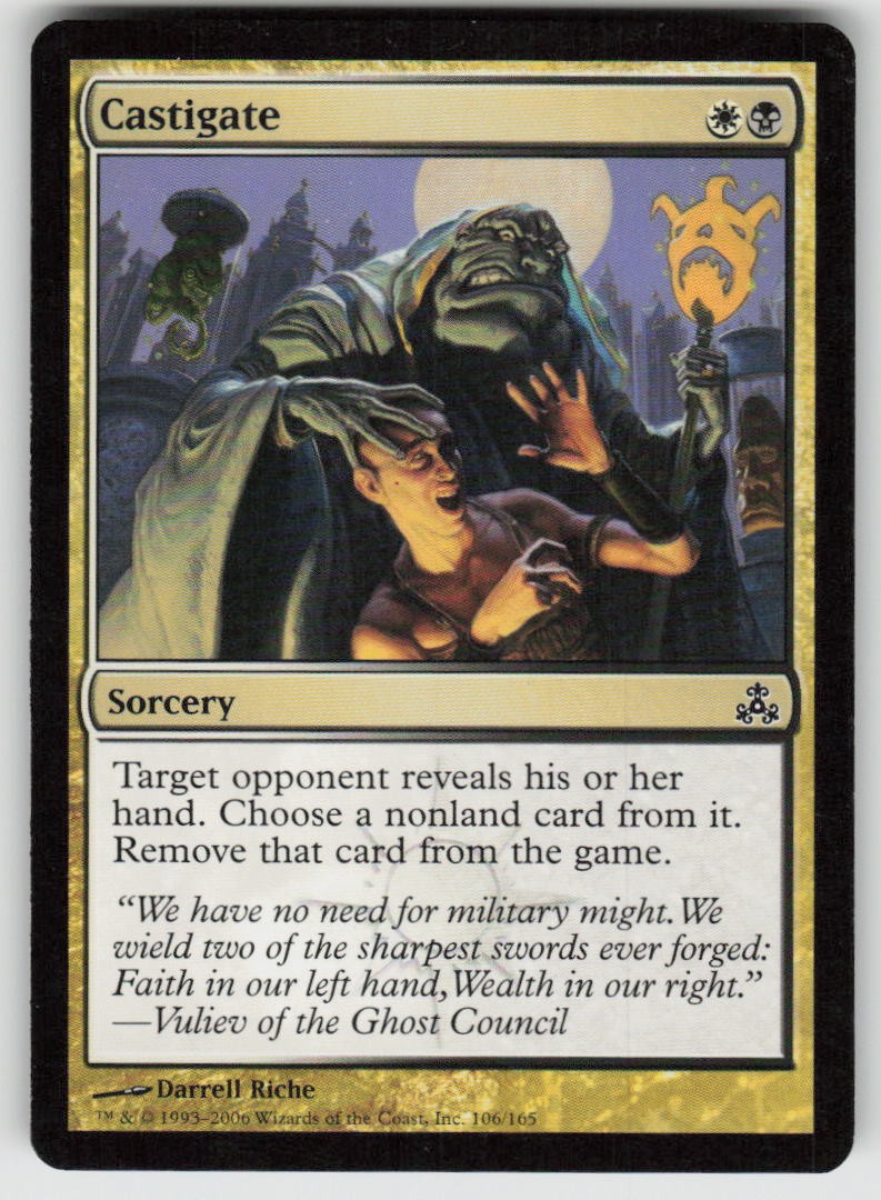 Castigate Common Guildpact 106 MTG Lightly Played