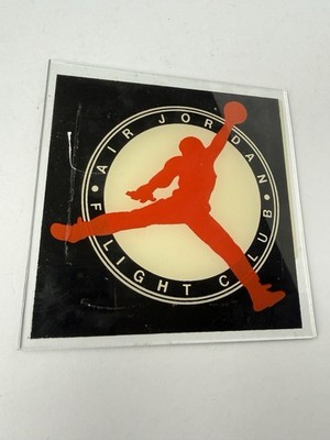 Vintage 90 s Nike Air Jordan Flight Club Window Sticker Decal on glass Rare