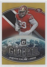 2021 Panini Donruss Optic GloBall Gold Prizm 5/10 Javon Kinlaw #GB-5 2vh