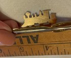 Steam Train Locomotive Engine Vintage HICKOK LARGE Tie Bar Clip — photo 3