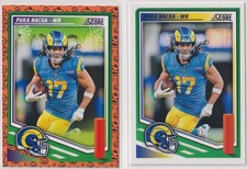Puka Nacua 2025 Panini Score A Treat Halloween Parallel + Base Score #120