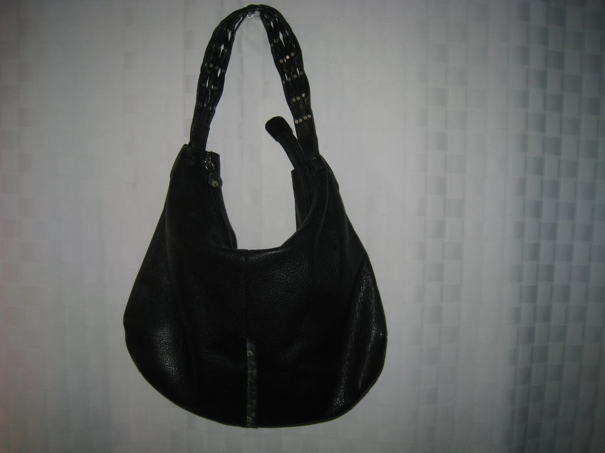 RADLEY BLACK PEBBLED LEATHER HOBO SHOULDER BAG HOT RARE