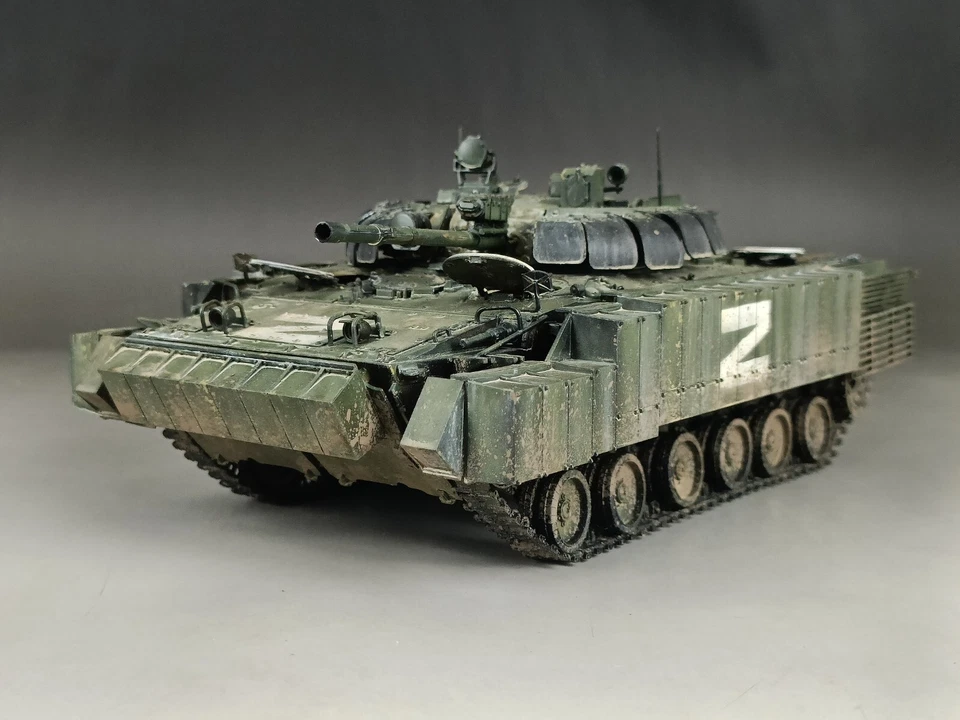 1/35 Built Russian BMP-3 w/ERA Armor Special Military Operation IFV Model - Image 2 of 4