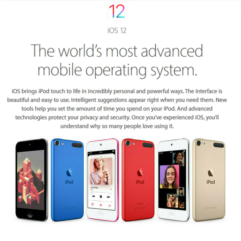 Apple iPod touch 6th Generation 128GB Red, A8 WiFi - Gifts