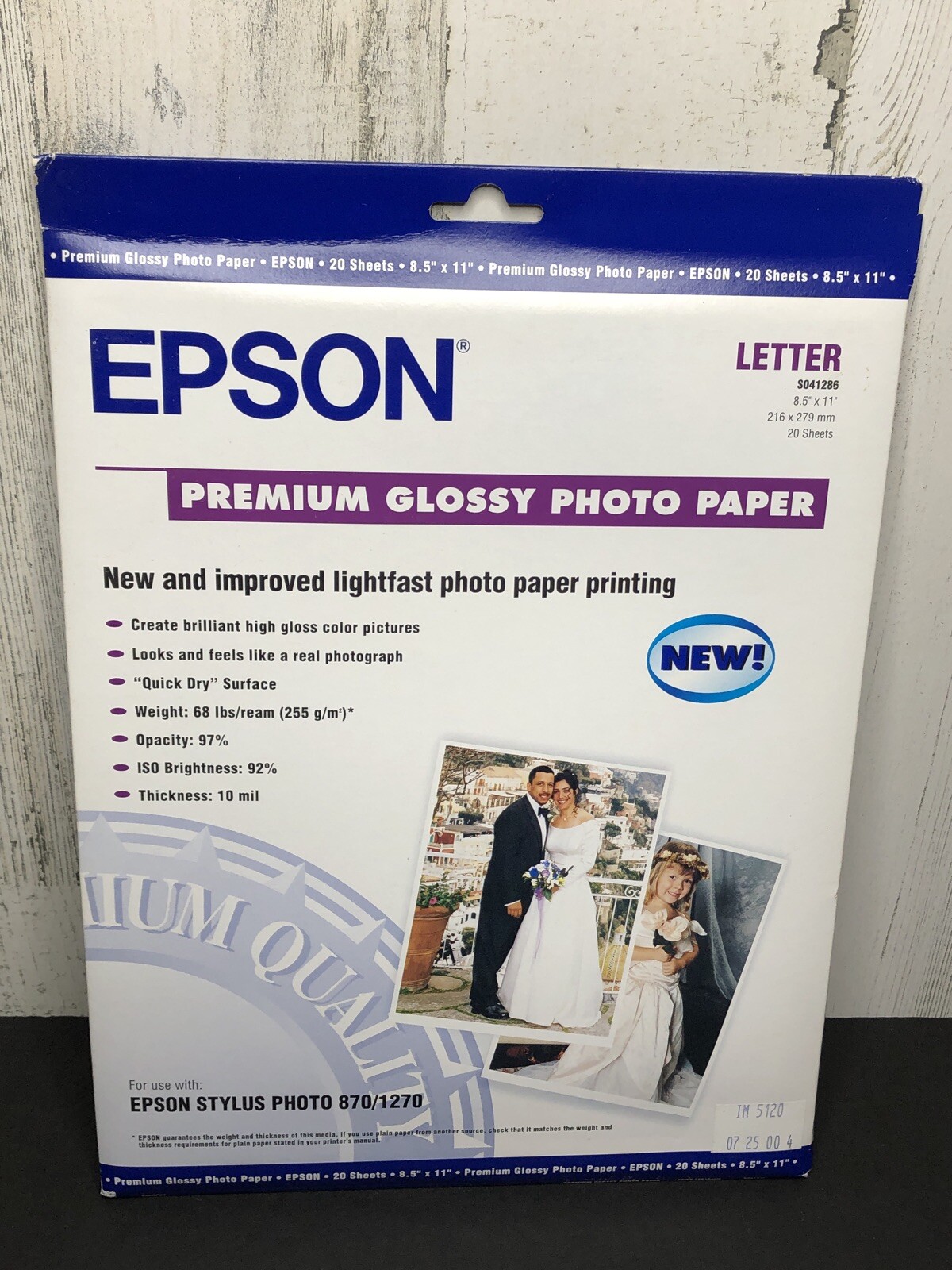 Epson Premium Glossy Photo Paper 8.5" x 11" 20 sheets eBay