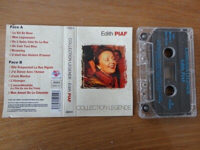 K7 Audio '' EDITH PIAF '' LEGENDE COLLECTION La vie en rose