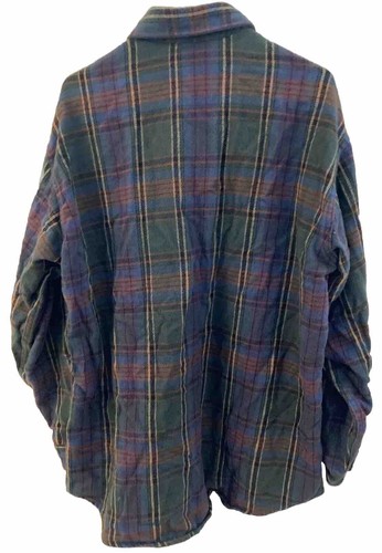 Vintage Big Mac Plaid Flannel Button Up Shirt Mens XLT 17 17.5 Made in USA Green - Picture 6 of 9